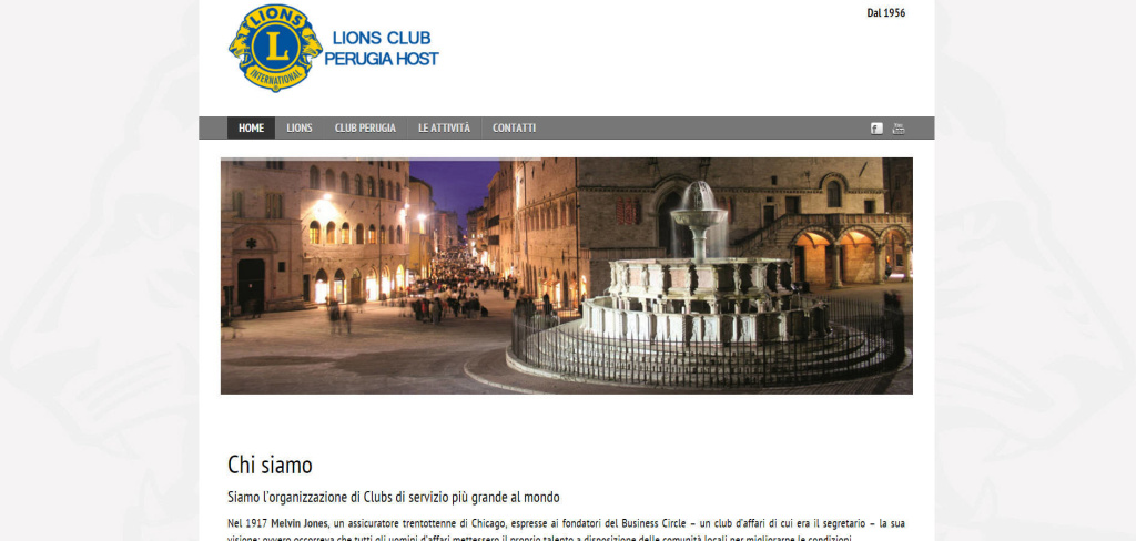 Lions Club Perugia realizzazione sito web grafiche slider immagini eventi LQ